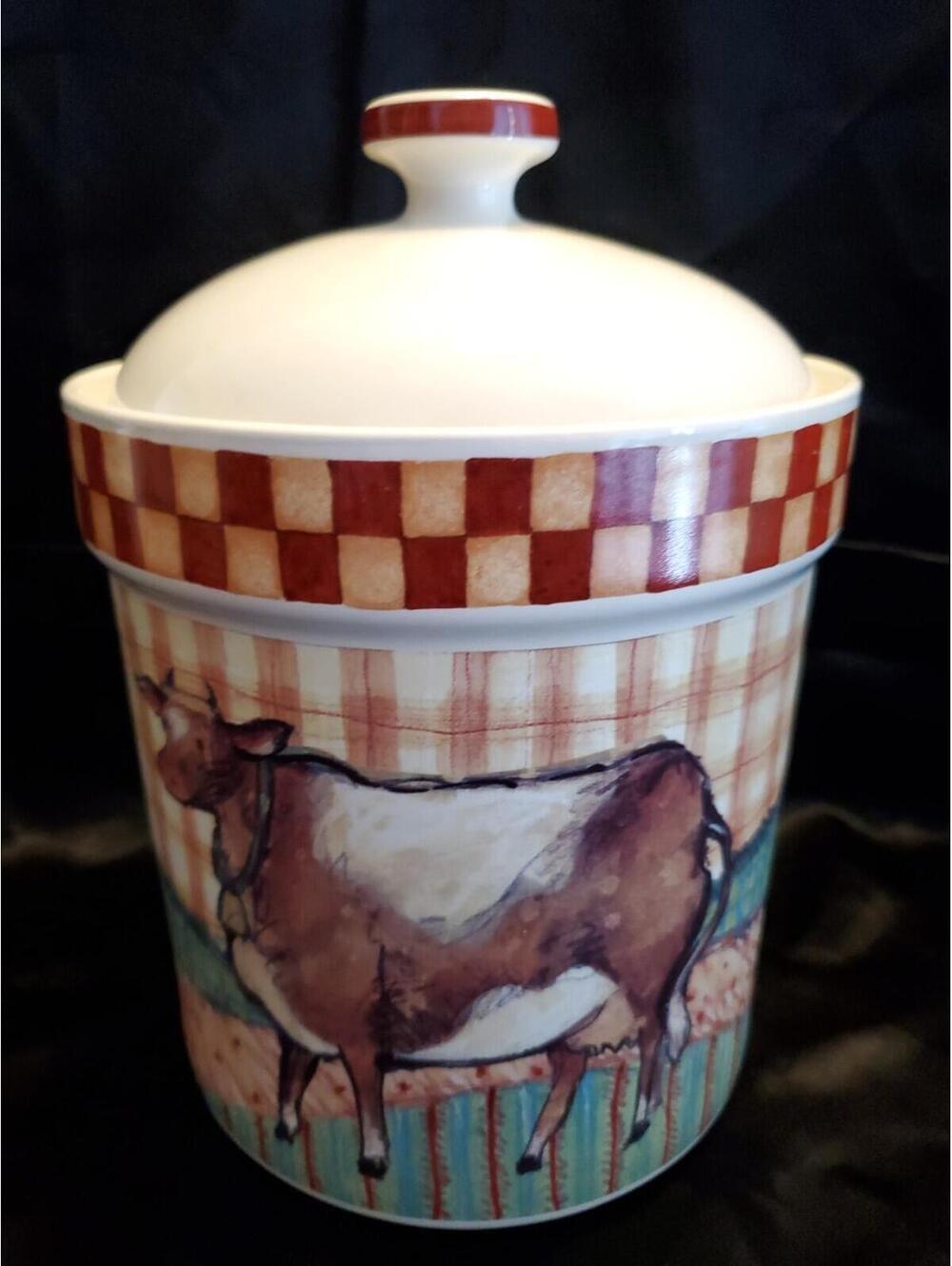 Susan Winget Cow Canister